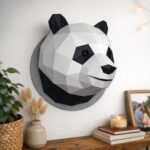 Papercraft tête de panda en origami