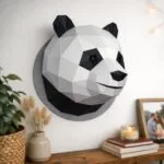 Papercraft tête de panda en origami
