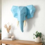 Papercraft testa di elefante in origami