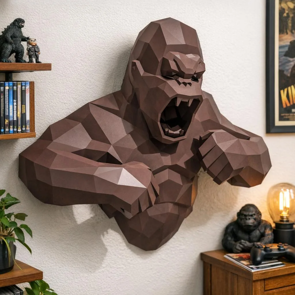 Papercraft Kong-Torso als 3D-Origami