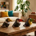 Papercraft toucan et calao en origami 3D