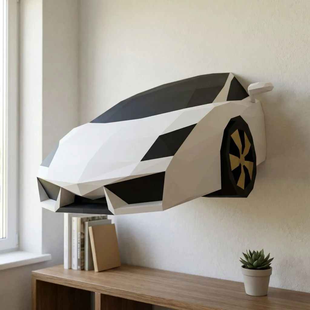Papercraft auto Lamborghini in origami