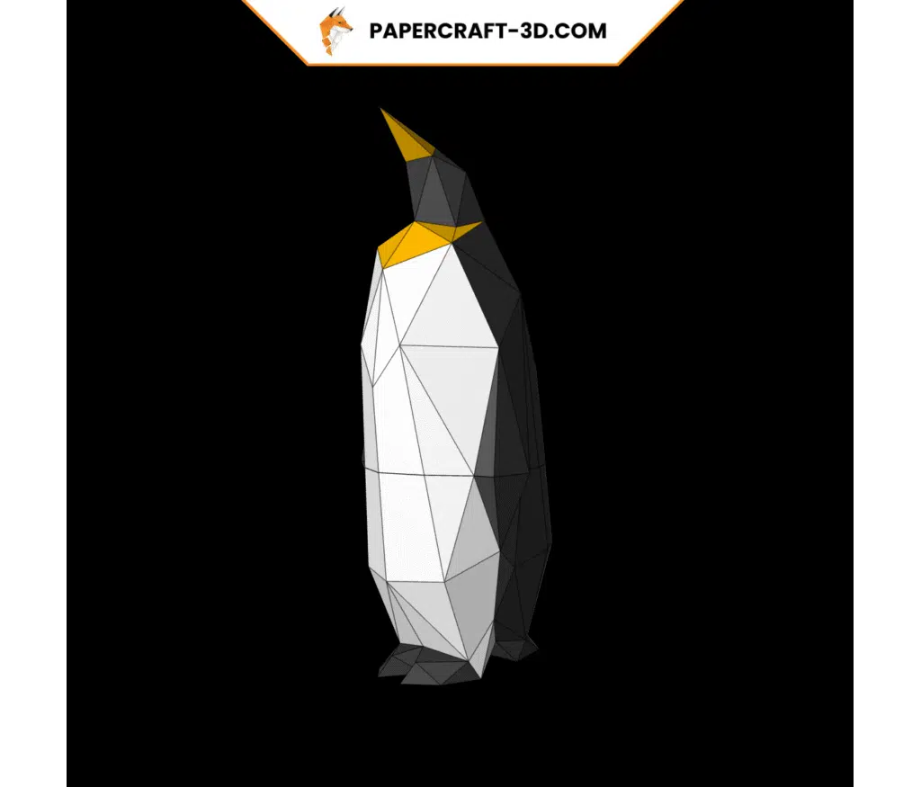 Portabotellas de vino Pingüino en Papercraft 3D
