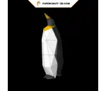 Portabotellas de vino Pingüino en Papercraft 3D