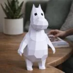 Piccolo ippopotamo in papercraft 3D