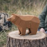 Simple 3D papercraft bear