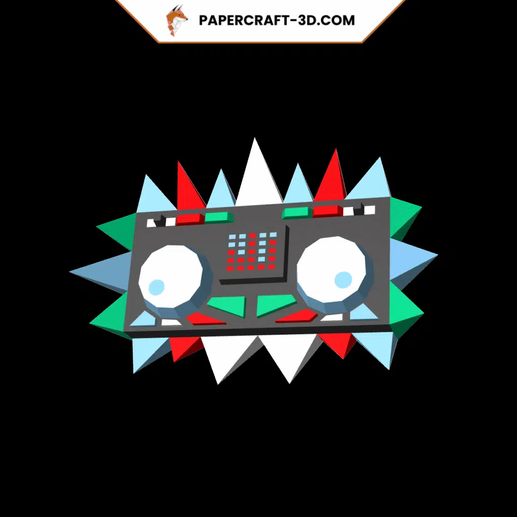 Table de Dj murale en papercraft 3D