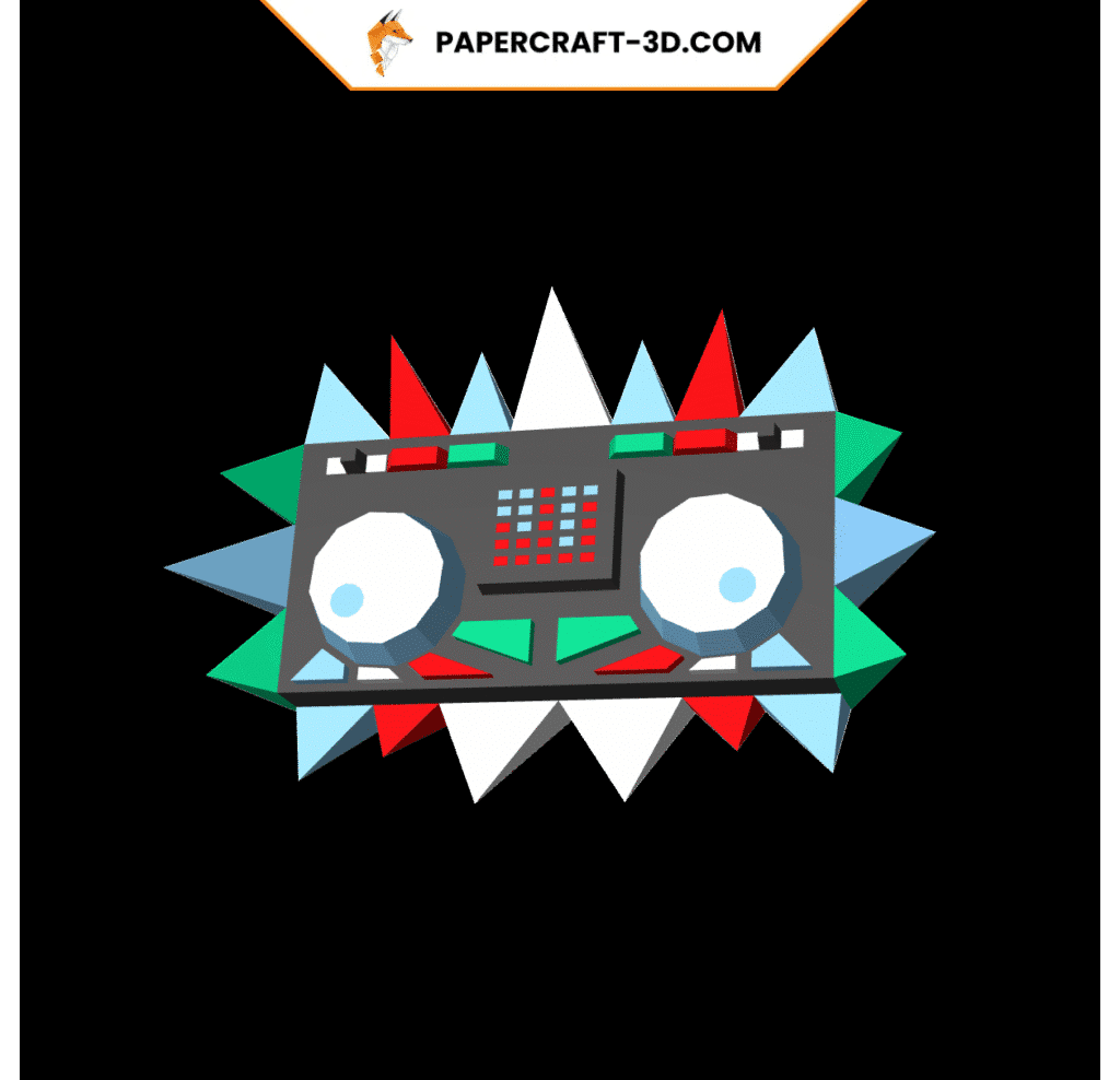 Table de Dj murale en papercraft 3D