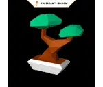 Arbre Bonzaï en papercraft 3D