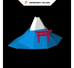 Mount Fuji in papercraft 3D