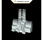 Sagrada Familia in papercraft 3D