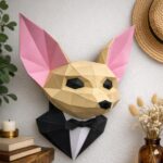 Fennek-Fuchs im Anzug Papercraft 3D