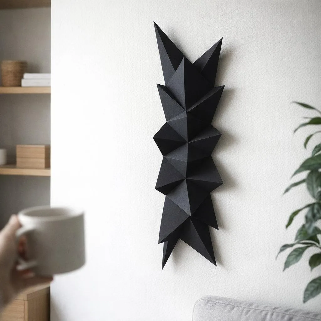 Scultura in carta Spikes 3D