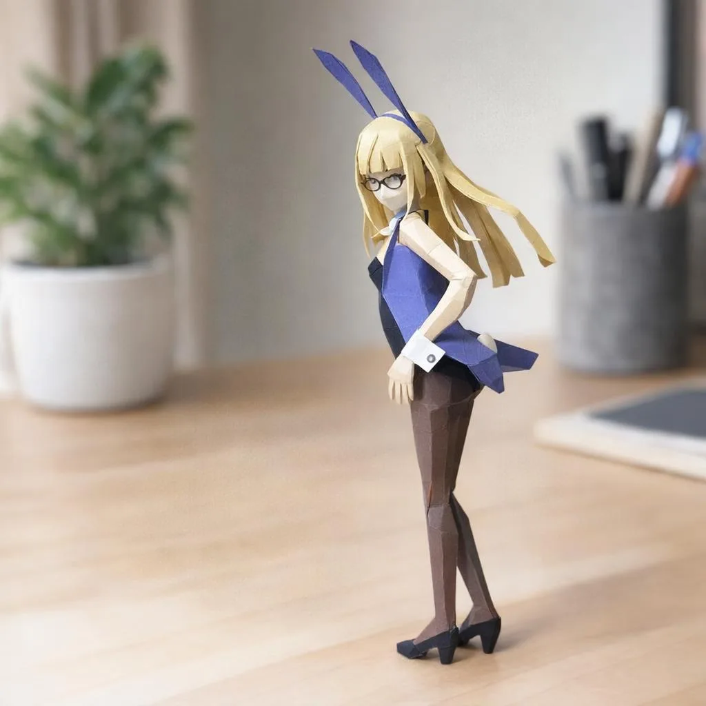 Strike Witches - Papercraft Perrine H. Clostermann en Bunny Suit