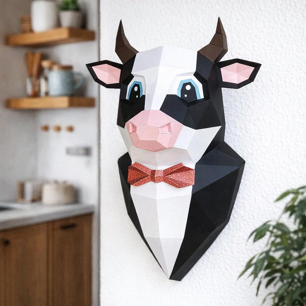 Taureau en costume papercraft 3D