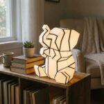 Cute Cat 3D Papercraft Night Light