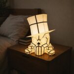 3D Papercraft Totenkopf‑Nachtlicht