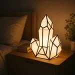 Luce notturna crystal in papercraft 3D