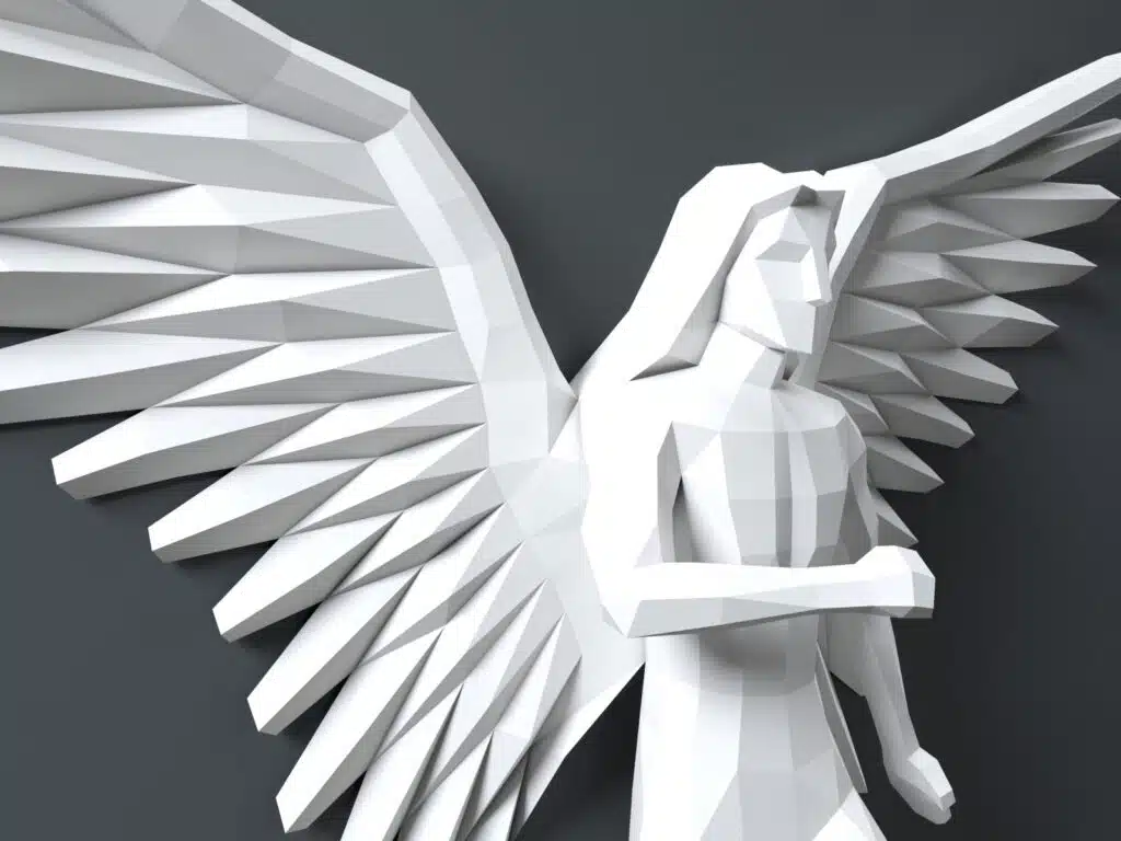Angel papercraft PDF SVG, vue 2