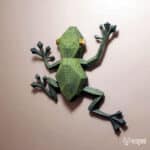 Papercraft de grenouille en origami 3D