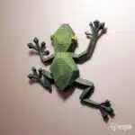 Papercraft grenouille murale grimpante en origami 3D