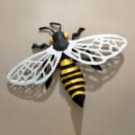 Papercraft d'abeille en origami 3D