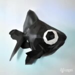 Papercraft poisson rouge