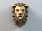 Lion Head Wall decor papercraft