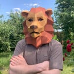 Lion mask papercraft