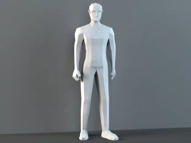 Maniquí masculino papercraft PDF SVG