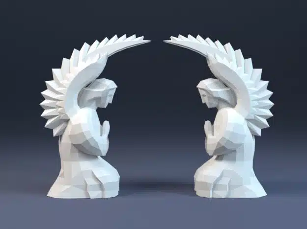 Querubín ángel papercraft PDF SVG