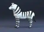 Zebra papercraft PDF SVG