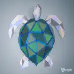 Papercraft Sea Turtle in Two Versions