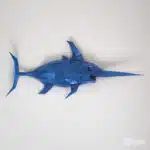 Papercraft Swordfish in Origami 3D