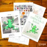 Papercraft grenouille murale grimpante en origami 3D