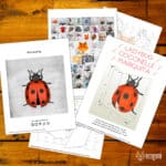 Papercraft de coccinelle en origami 3D