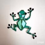 Papercraft de grenouille en origami 3D