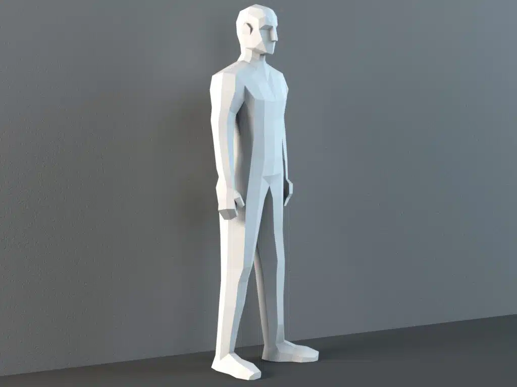 Maniquí masculino papercraft PDF SVG