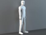 Man mannequin papercraft PDF SVG