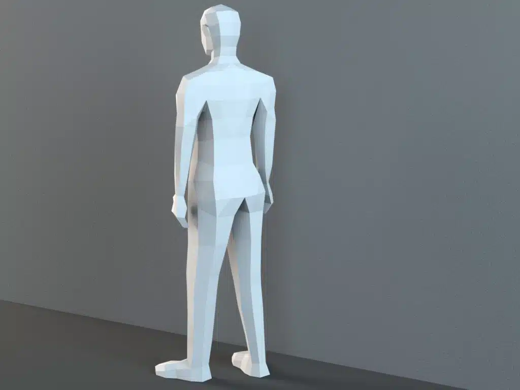 Maniquí masculino papercraft PDF SVG