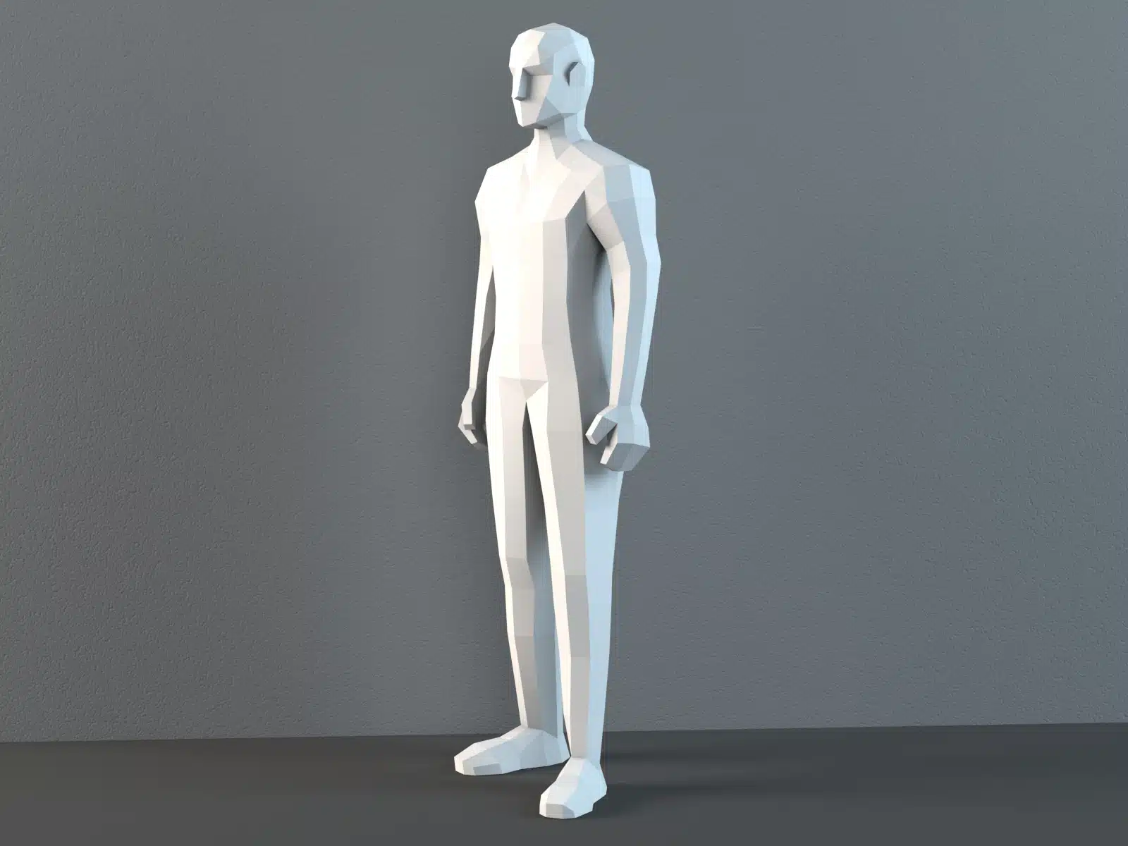 Man mannequin papercraft PDF SVG, 3D model