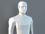 Man mannequin papercraft PDF SVG