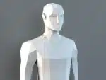 Maniquí masculino papercraft PDF SVG