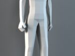Man mannequin papercraft PDF SVG