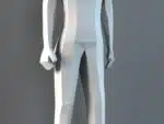 Maniquí masculino papercraft PDF SVG