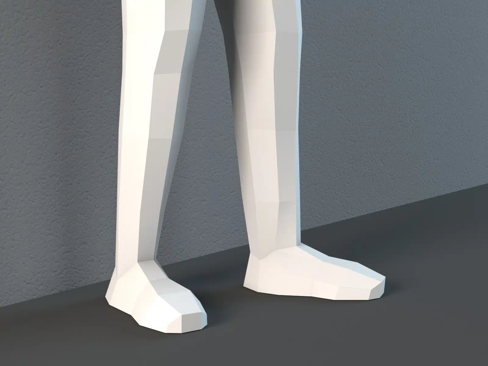 Man mannequin papercraft PDF SVG, view 2