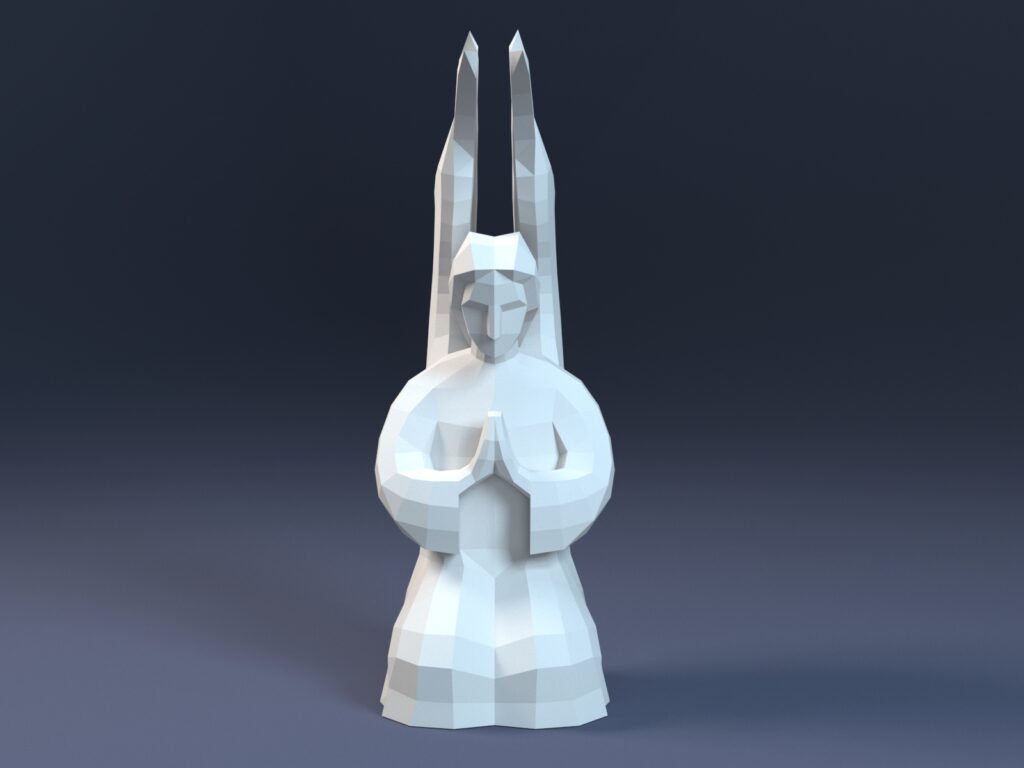 Angel Cherub paperraft PDF SVG