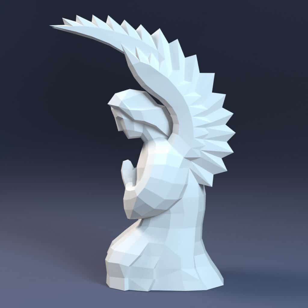 Angel Cherub paperraft PDF SVG