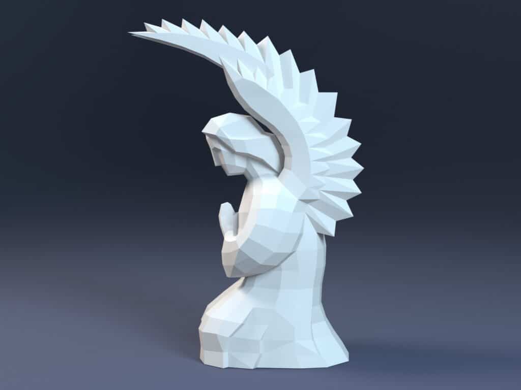 Angel Cherub paperraft PDF SVG