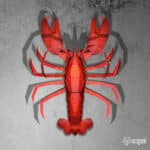 Papercraft homard en origami 3D